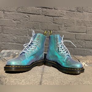 Blue Green Iridescent Dr. Martens